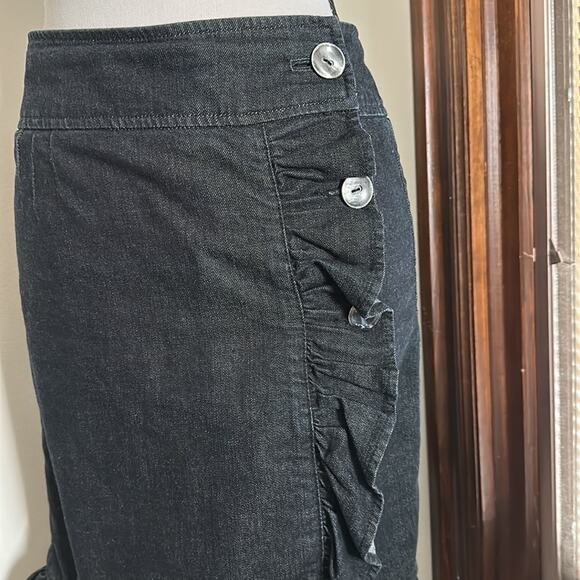 Leifsdottir | Button Up Denim Skirt Size 0 - Picture 2 of 13